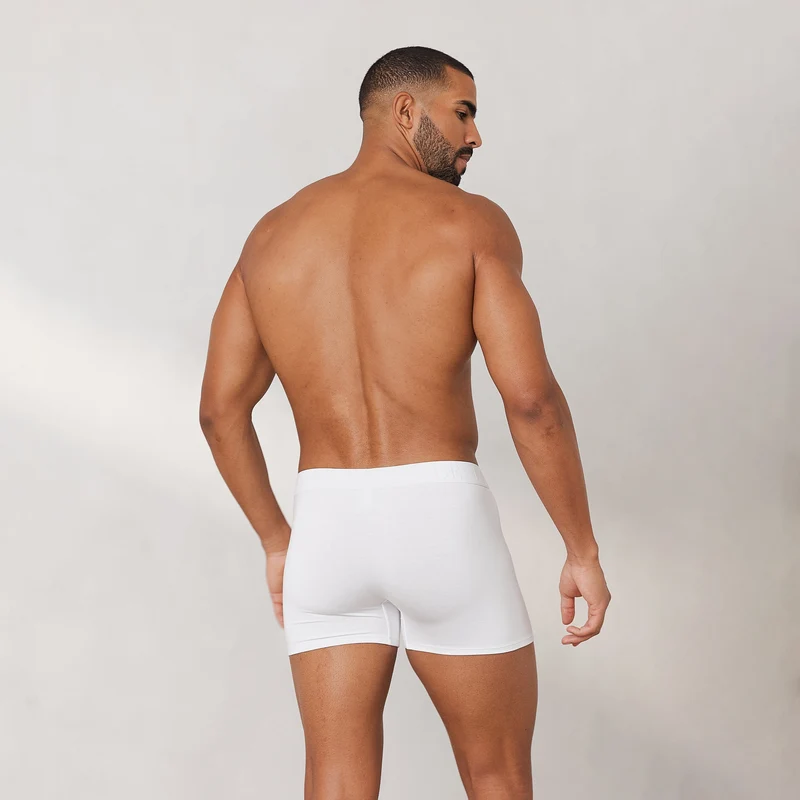 Boxers Luxe pour Homme (pack de 3) - Blanc