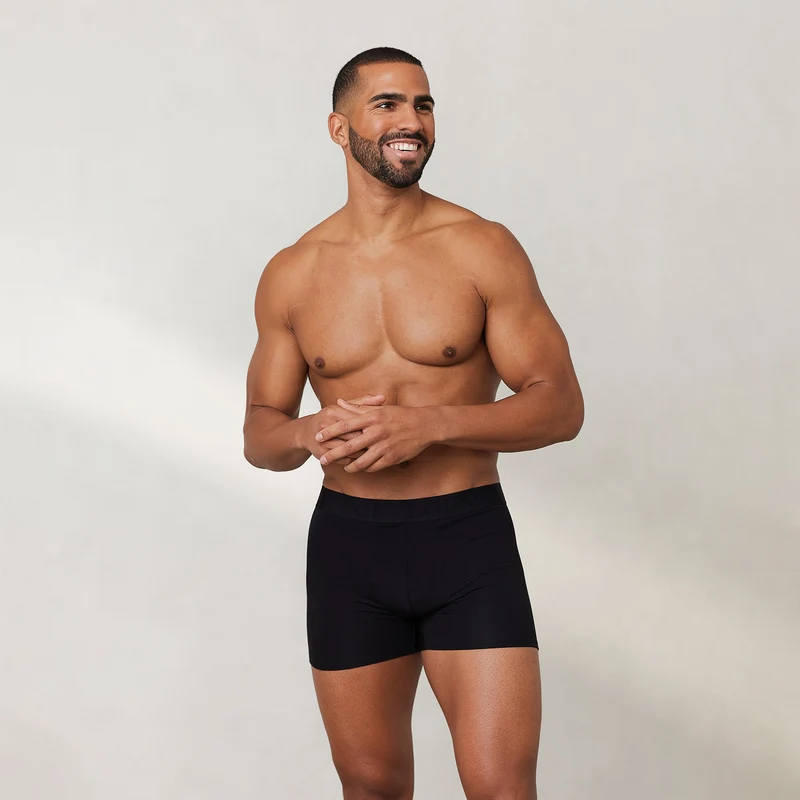 Boxers Luxe pour Homme (pack de 3) - Noir