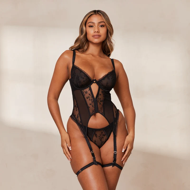 Guépière Gia Intimates (Ensemble) - Noir