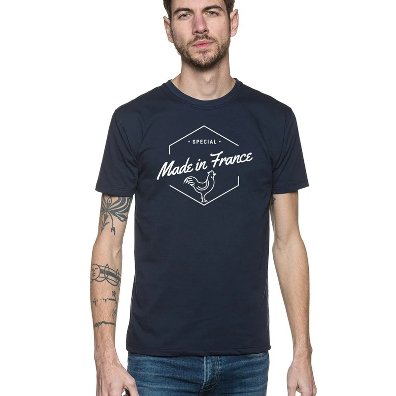 T-shirt Homme bleu | Le coq Français