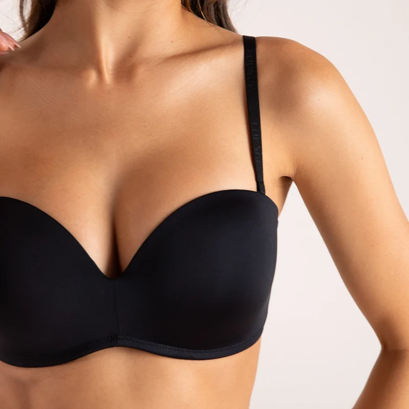 Luxury Soutien-Gorge T-Shirt Sans Bretelles - Noir