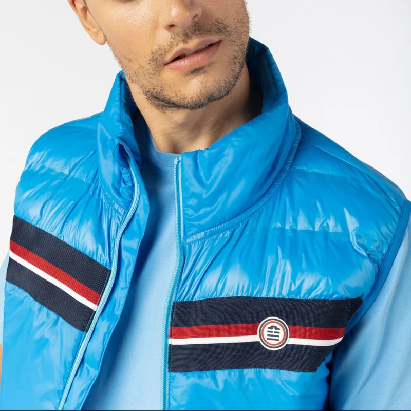 Doudoune sans manches bleu azur SBPLAY