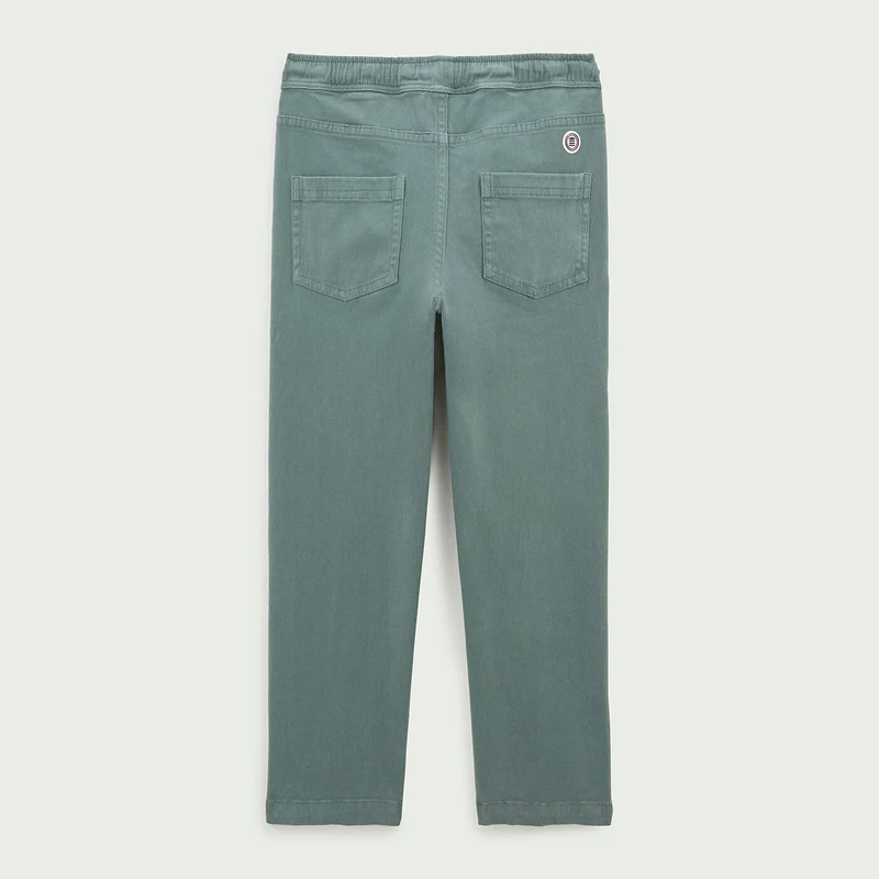 Chino 734 comfort fit vert militaire garçon coupe droite confort