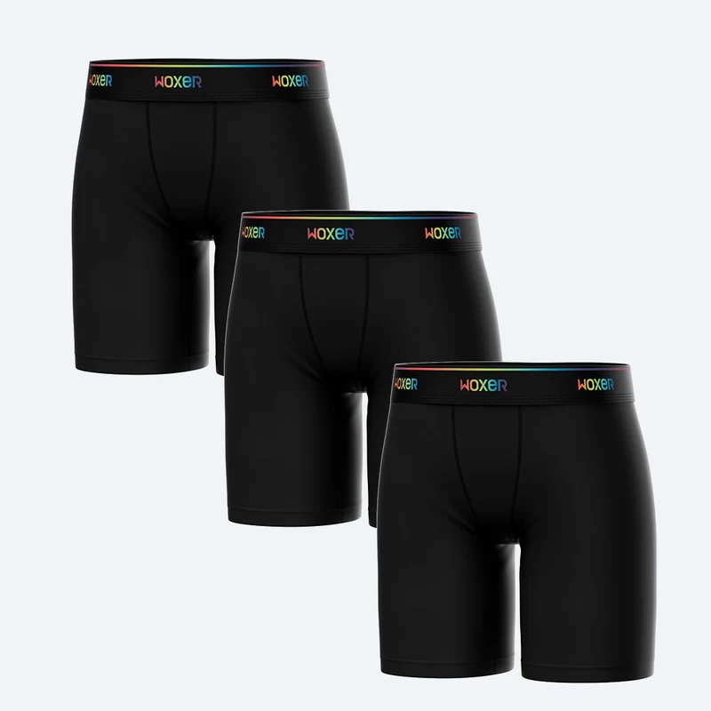 Biker High Waisted Pride Black 3-Pack