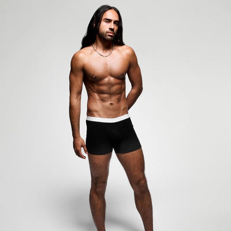 Boxer long INITIALE - Noir