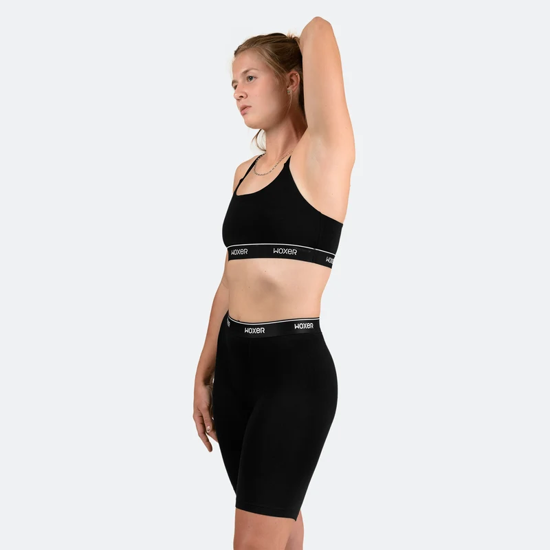 Biker High Waisted Black 2.0 7-Pack