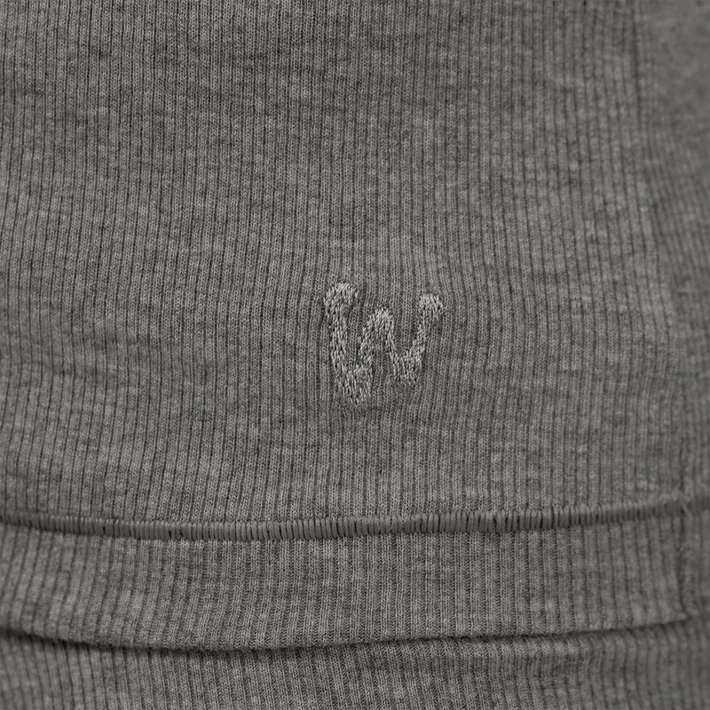 Rib Tank Heather Grey