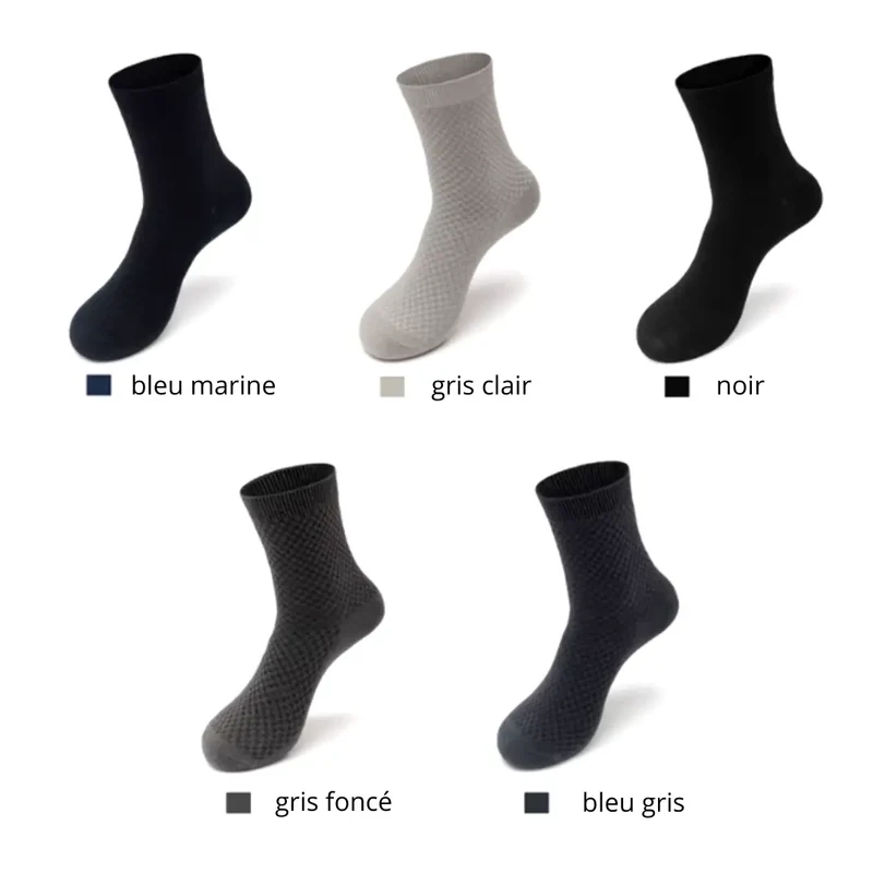 Chaussettes Homme Anti-Odeur et Confort – Lot de 5