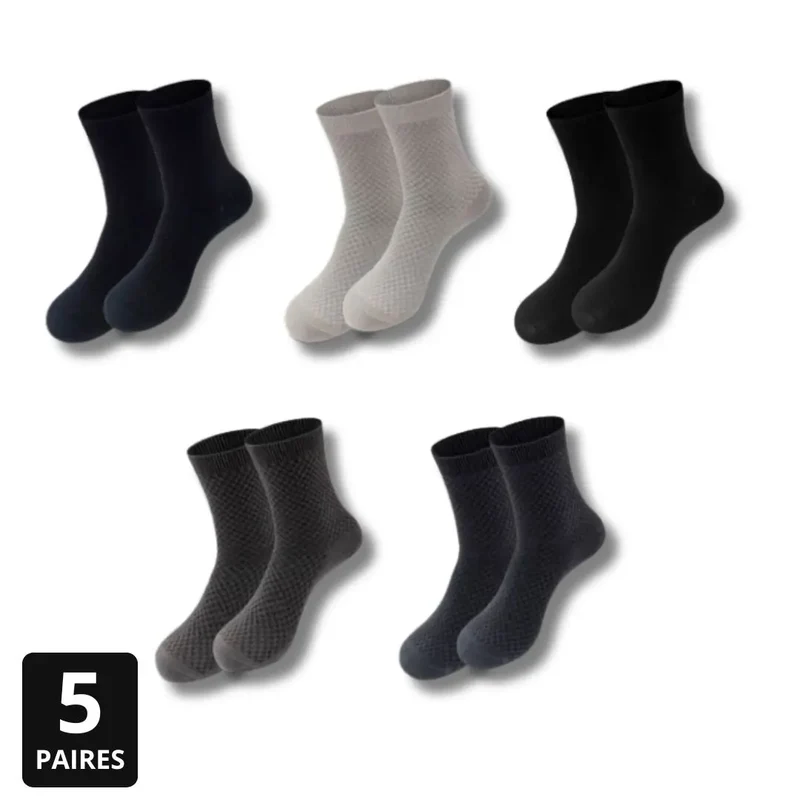 Chaussettes Homme Anti-Odeur et Confort – Lot de 5