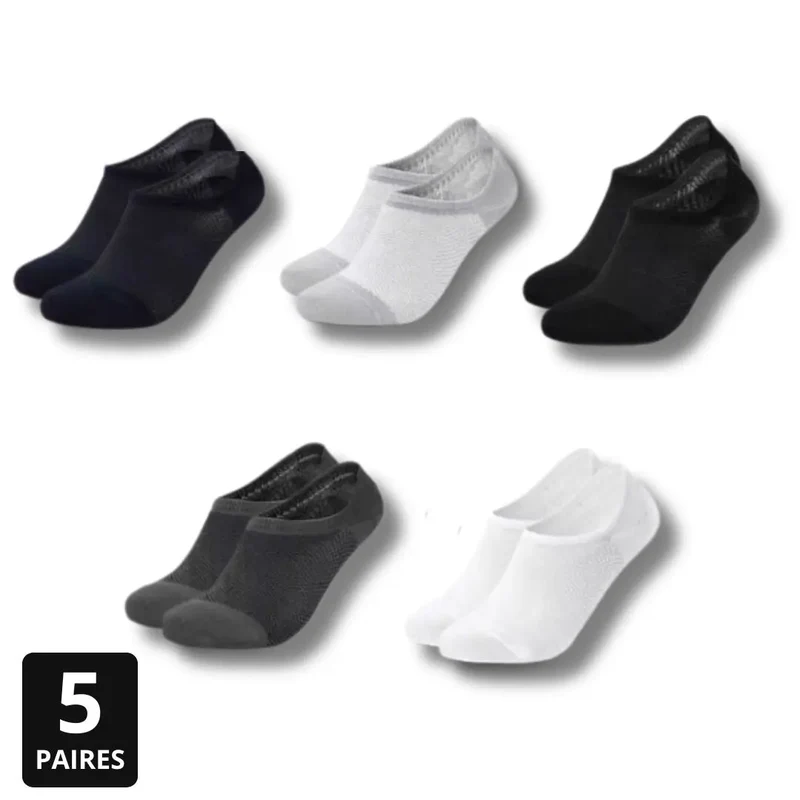 Socquettes Homme Anti-Odeur et Confort – Lot de 5