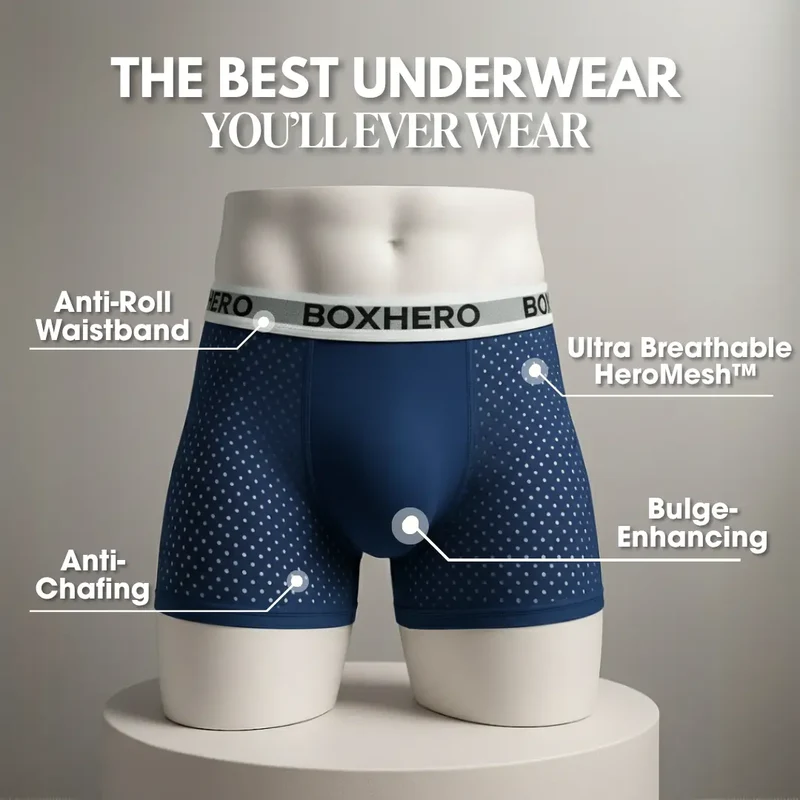 Mens Boxers | Boxhero 1.0 Nova – Le boxer réinventé : un confort durable qui suit vos mouvements.
