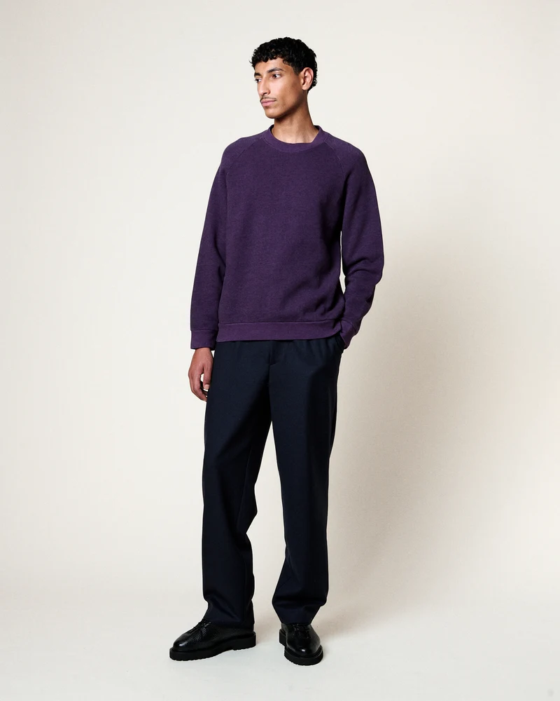 SWEATSHIRT TERRY GRAPE