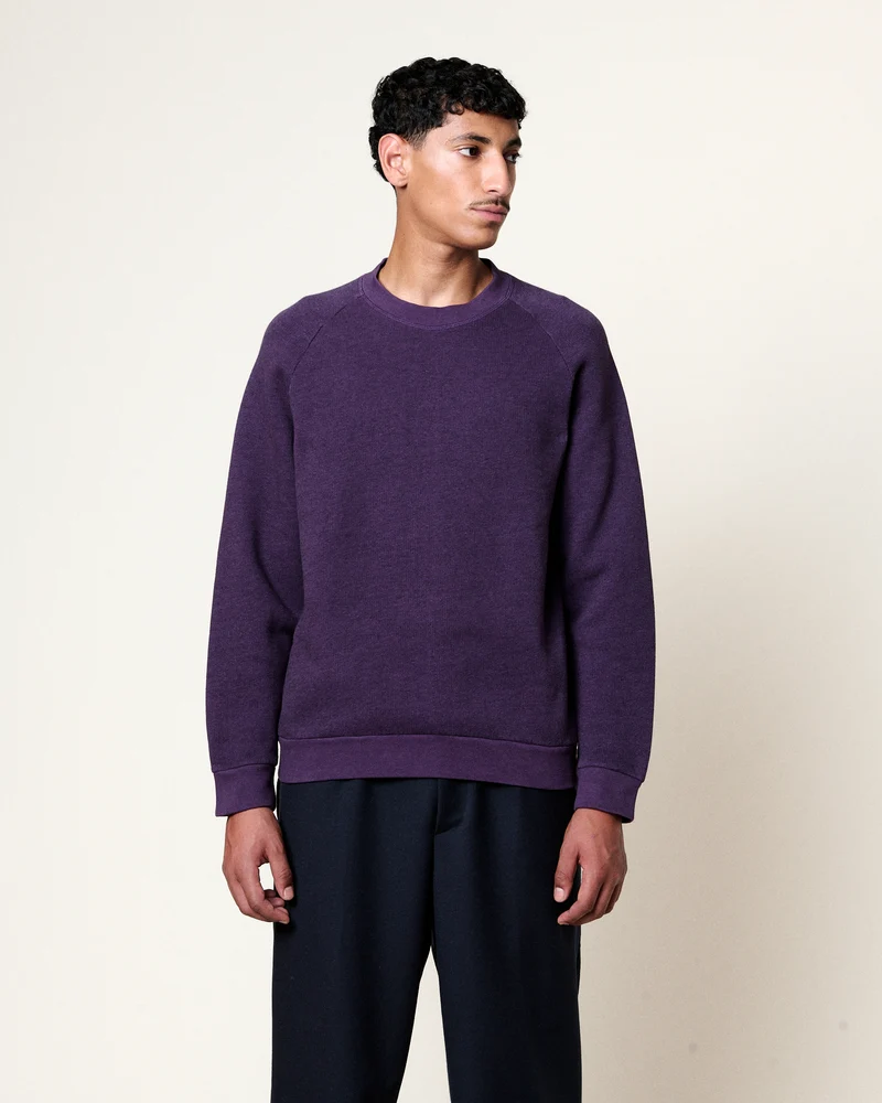SWEATSHIRT TERRY GRAPE