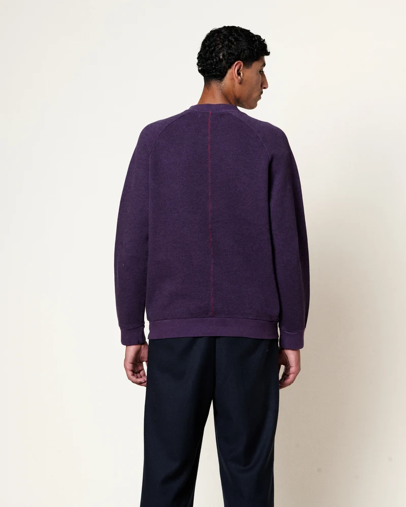 SWEATSHIRT TERRY GRAPE
