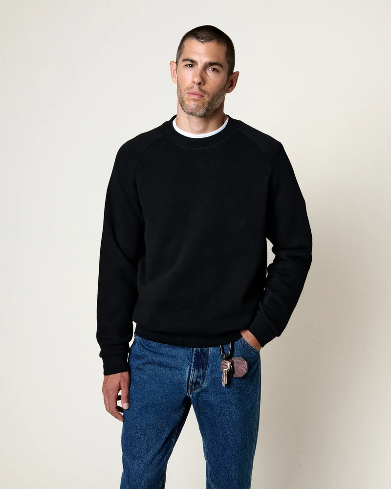 SWEATSHIRT TERRY BLACK