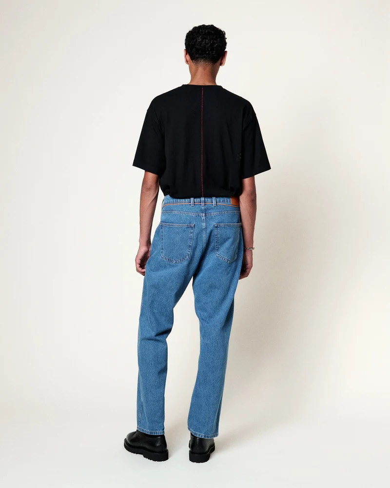 JEAN JABALI ALGO WIDE BLEACHED