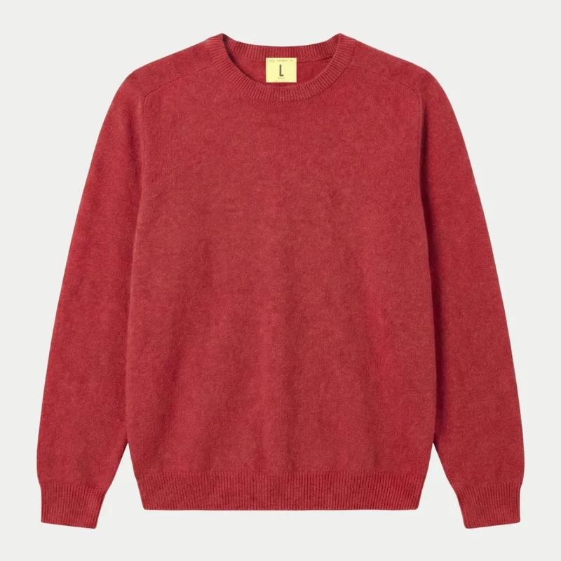 Armen Pull Col Rond - Rouge Poppy Mix