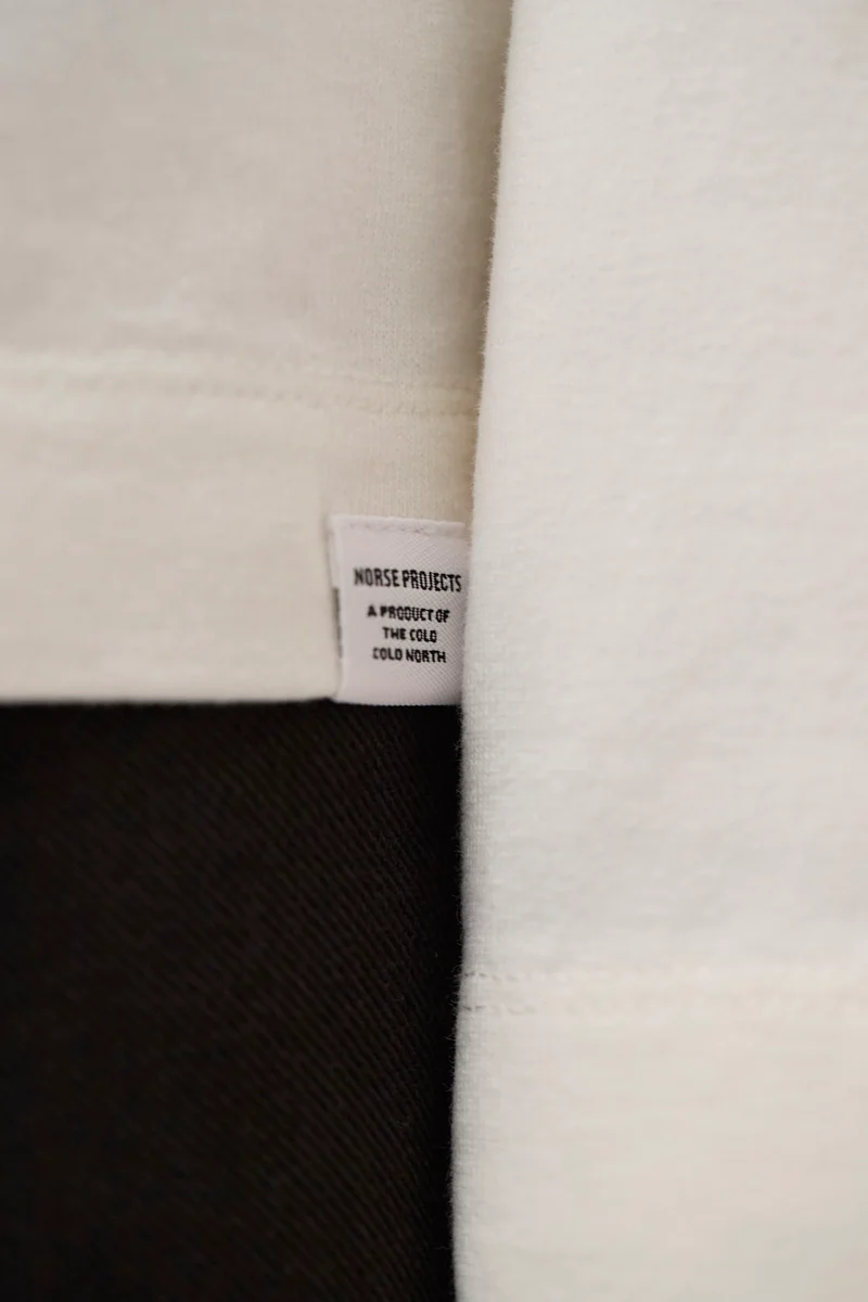 Isefjord Compact Cotton LS T-shirt - Ecru