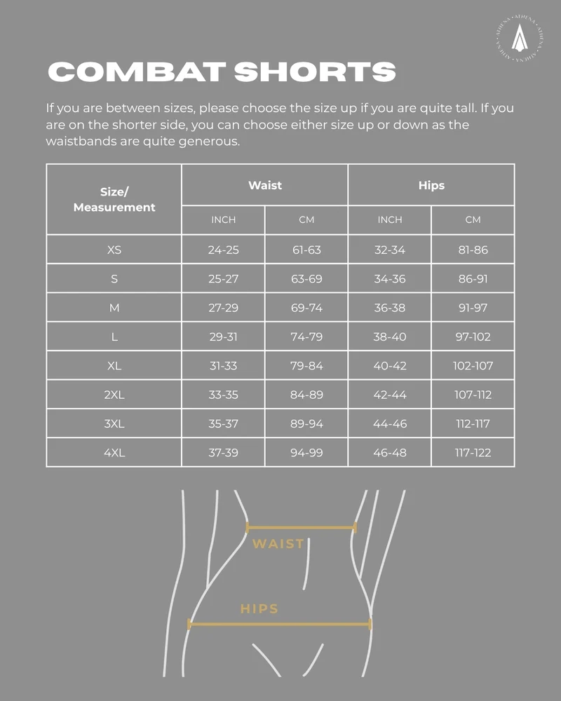 ATHENA FIGHTWEAR ENYO MUAY THAI SHORTS (CERULEAN)
