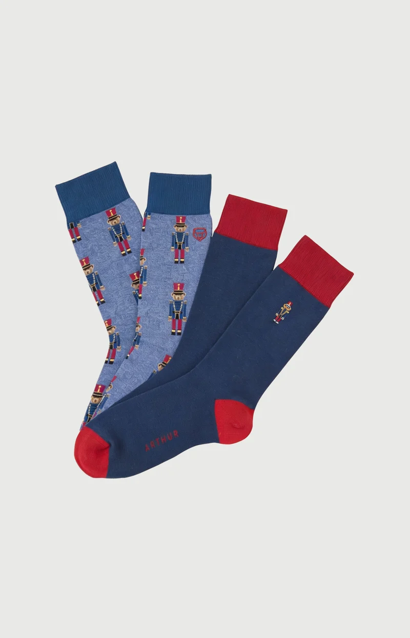 Pack 2 chaussettes en coton - Casse-noisette