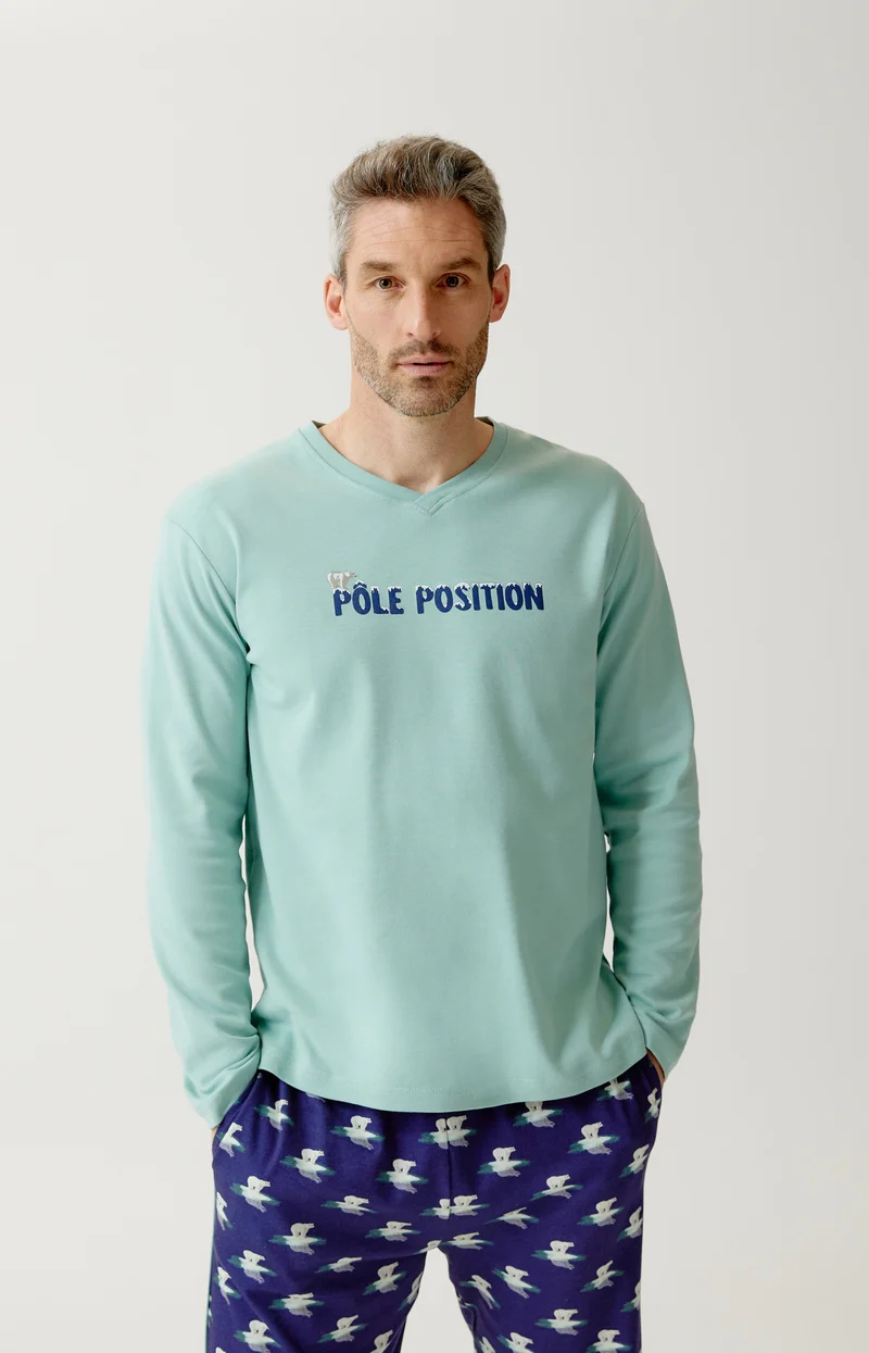 Pyjama en jersey de coton épais - Pôle position