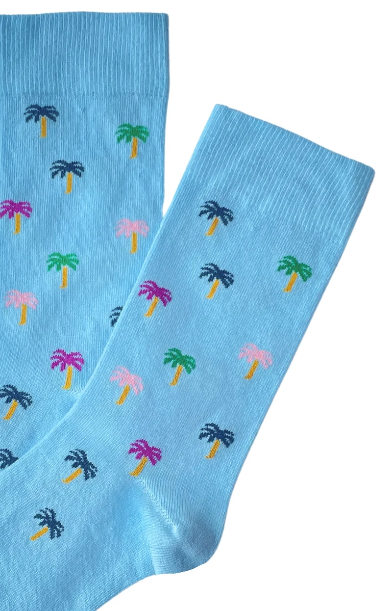 Chaussettes en coton - Palmier Lagon