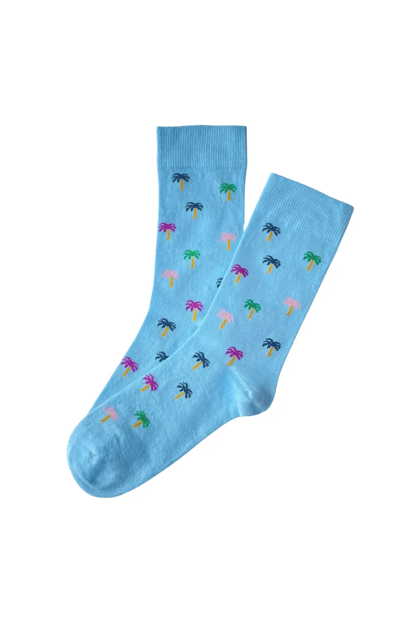 Chaussettes en coton - Palmier Lagon