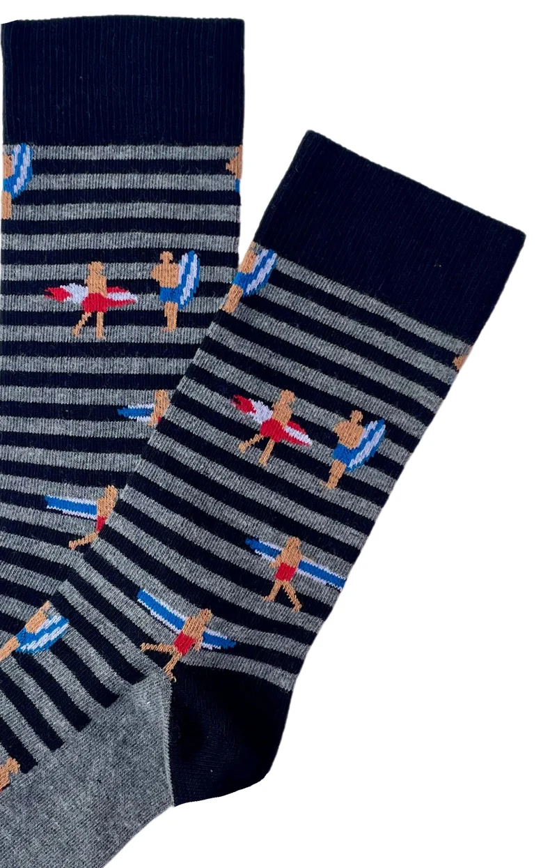Chaussettes en coton - Surf Noir
