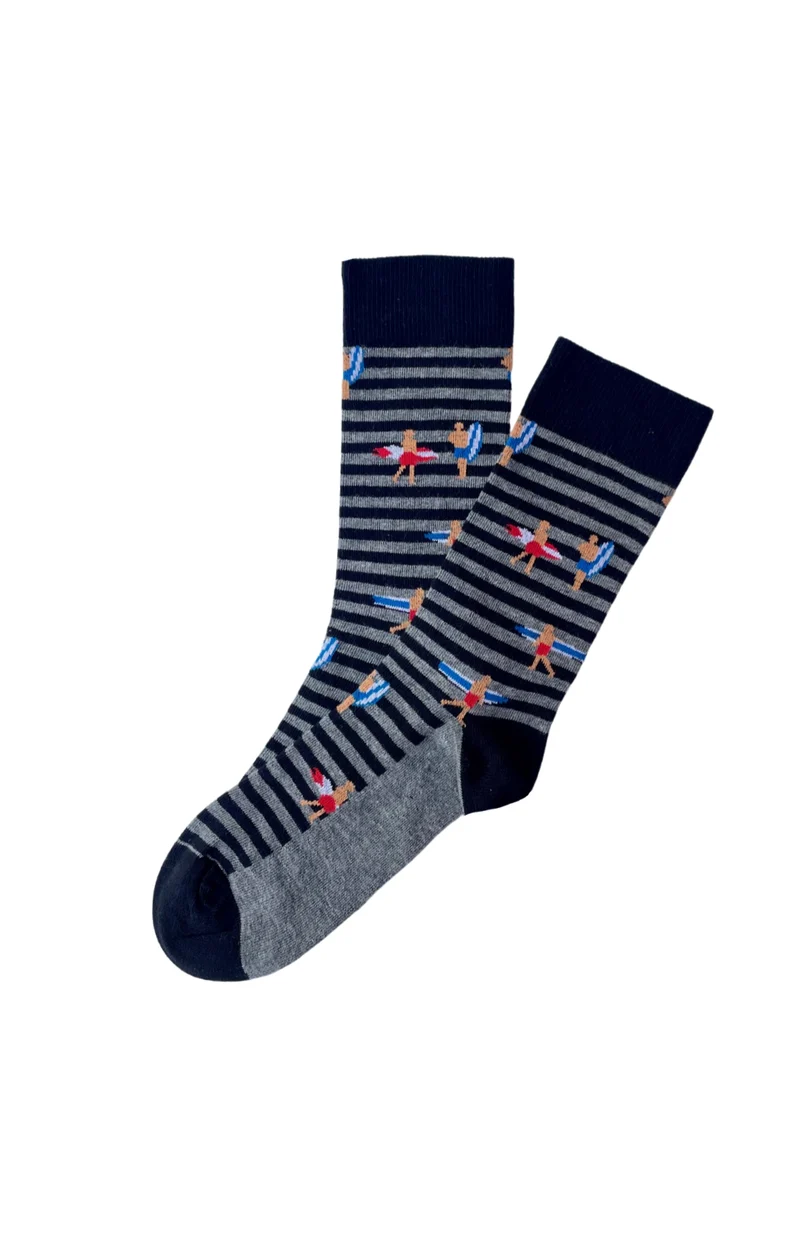 Chaussettes en coton - Surf Noir