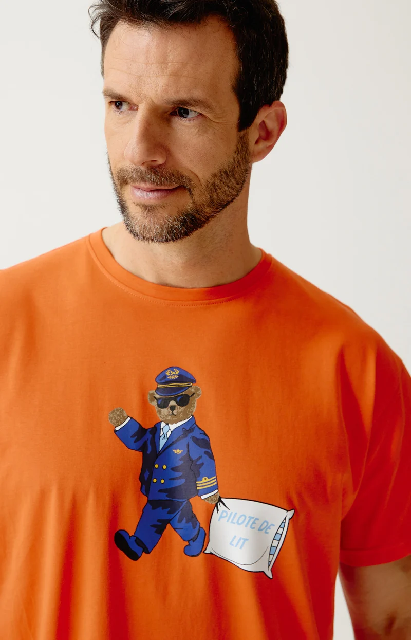 Maxi Tee-Shirt en jersey de coton léger - Pilote de lit