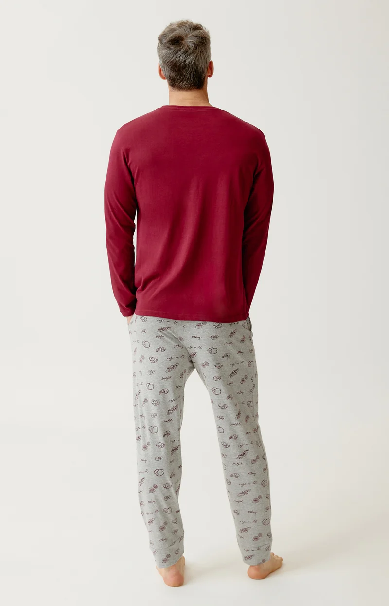 Pyjama en jersey de coton léger - P'tit dej au lit