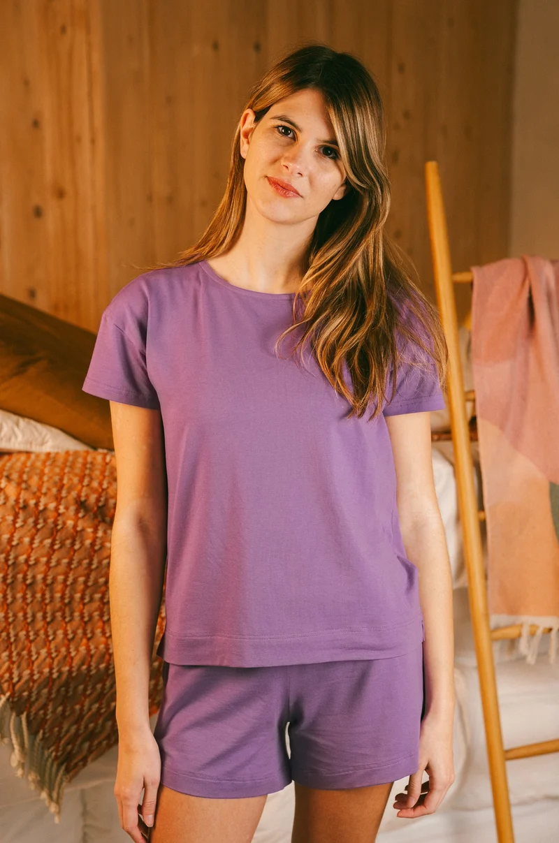 Ensemble T-shirt Boxy + short de pyjama