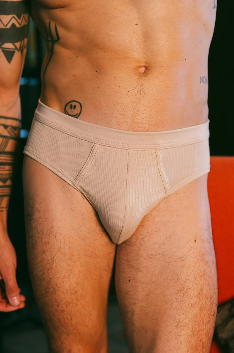 Slip côtelé homme