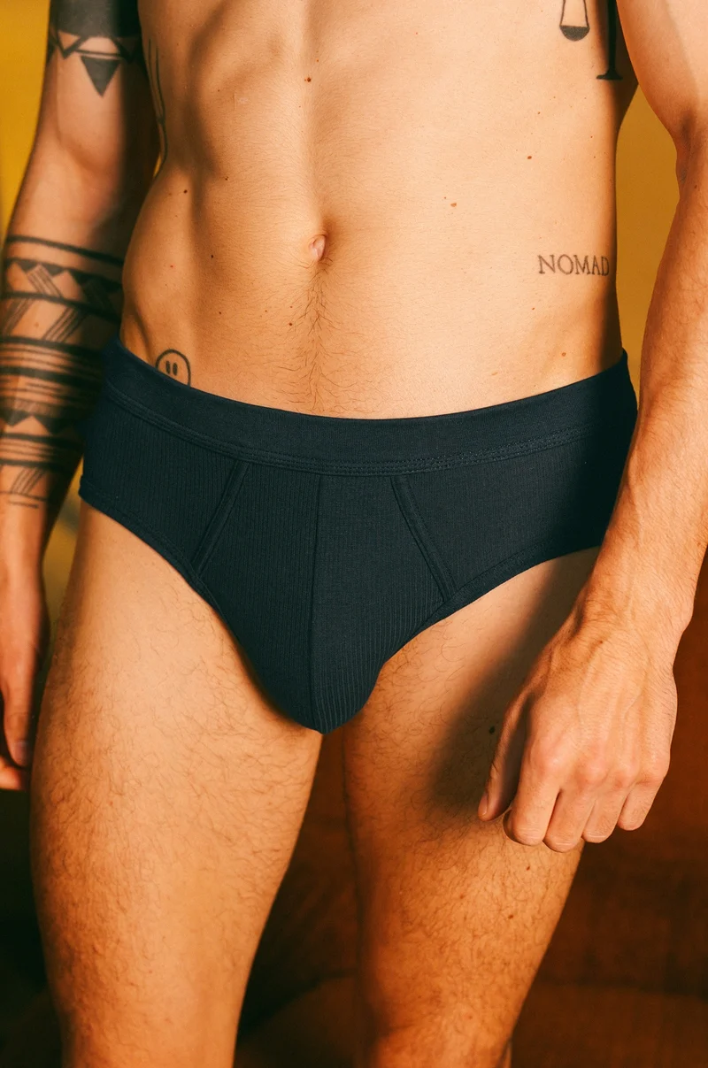 Slip côtelé homme