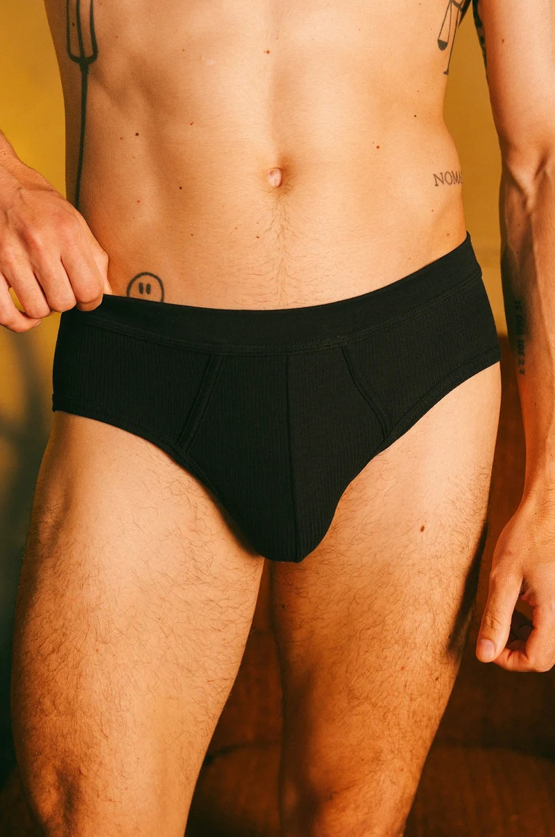 Slip côtelé homme