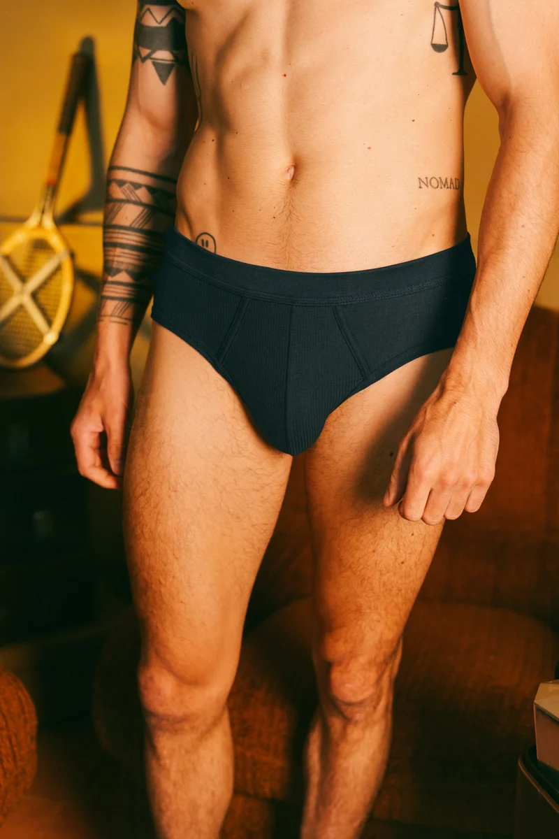 Slip côtelé homme