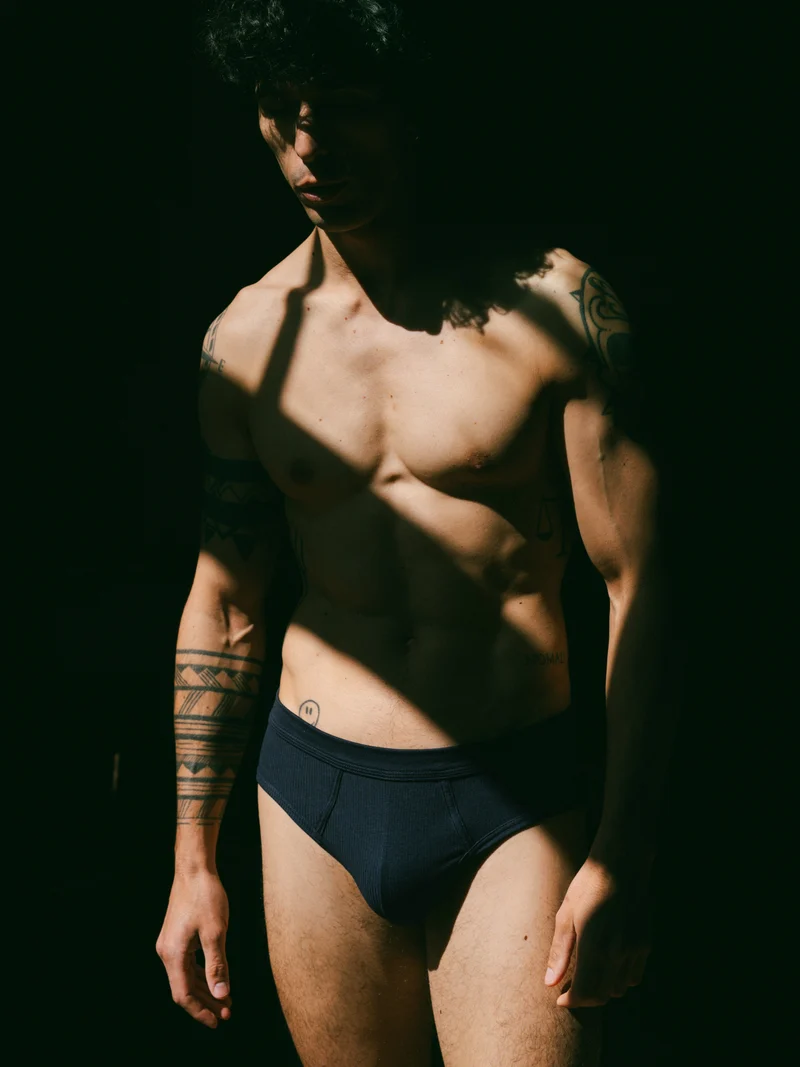 Slip côtelé homme