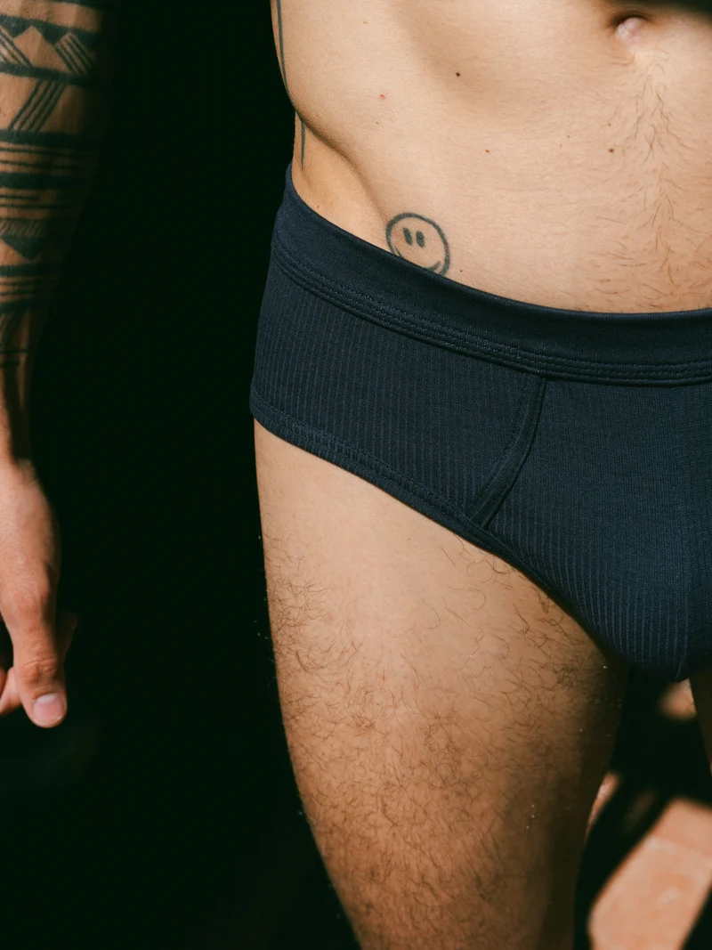 Slip côtelé homme