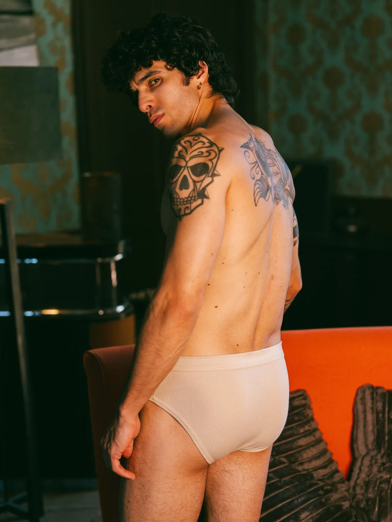 Slip côtelé homme