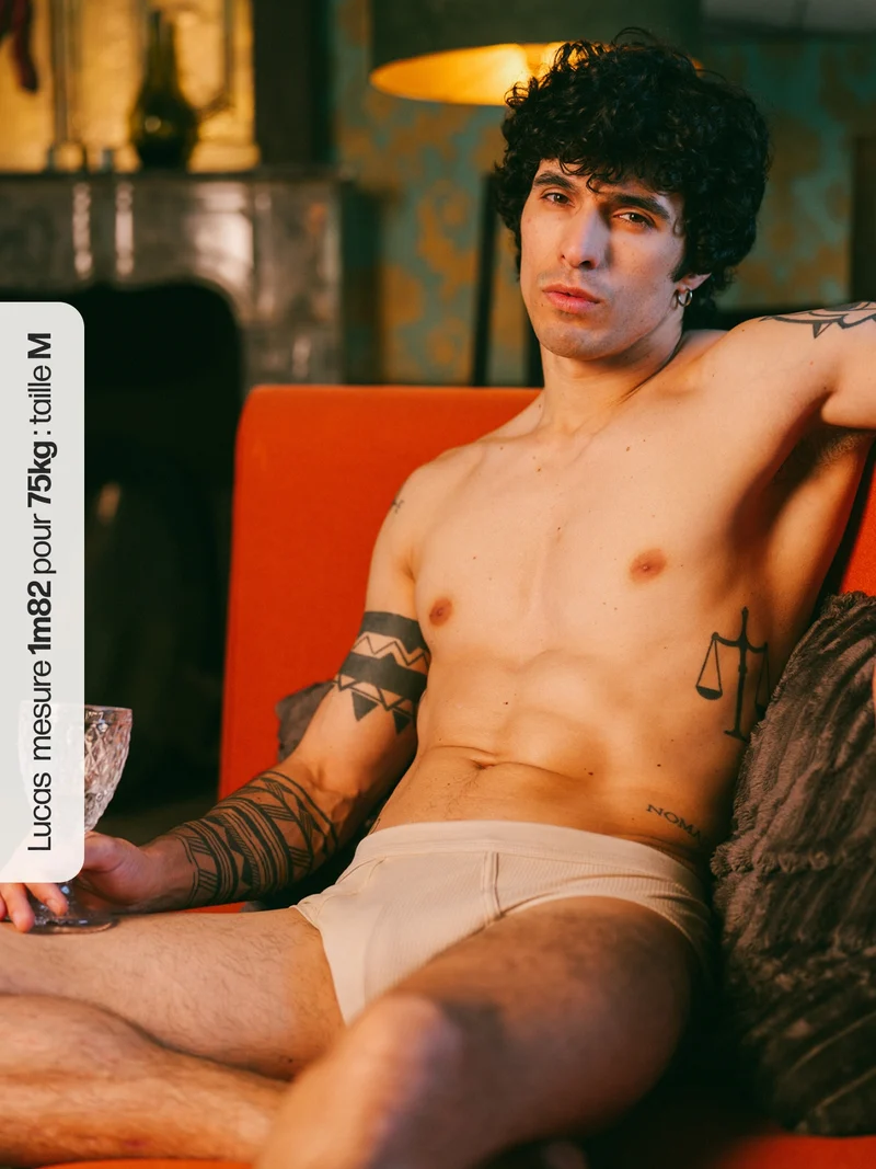 Slip côtelé homme