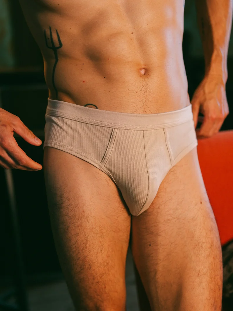 Slip côtelé homme