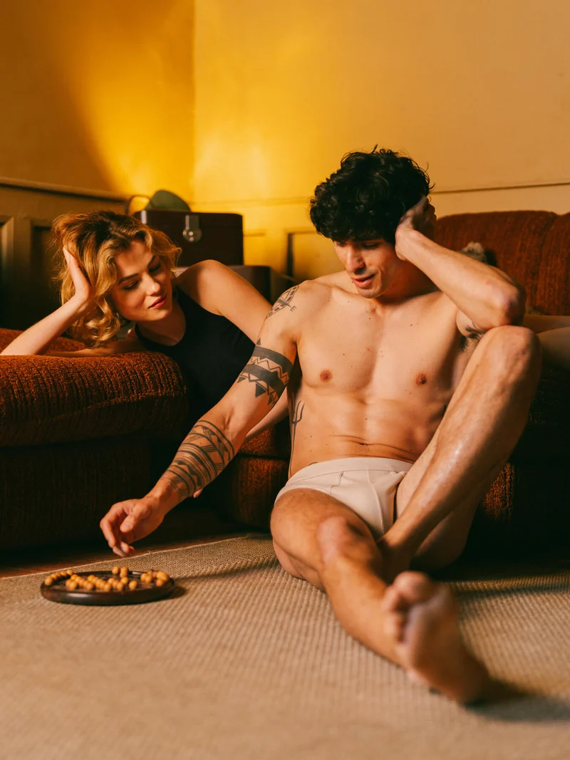 Slip côtelé homme