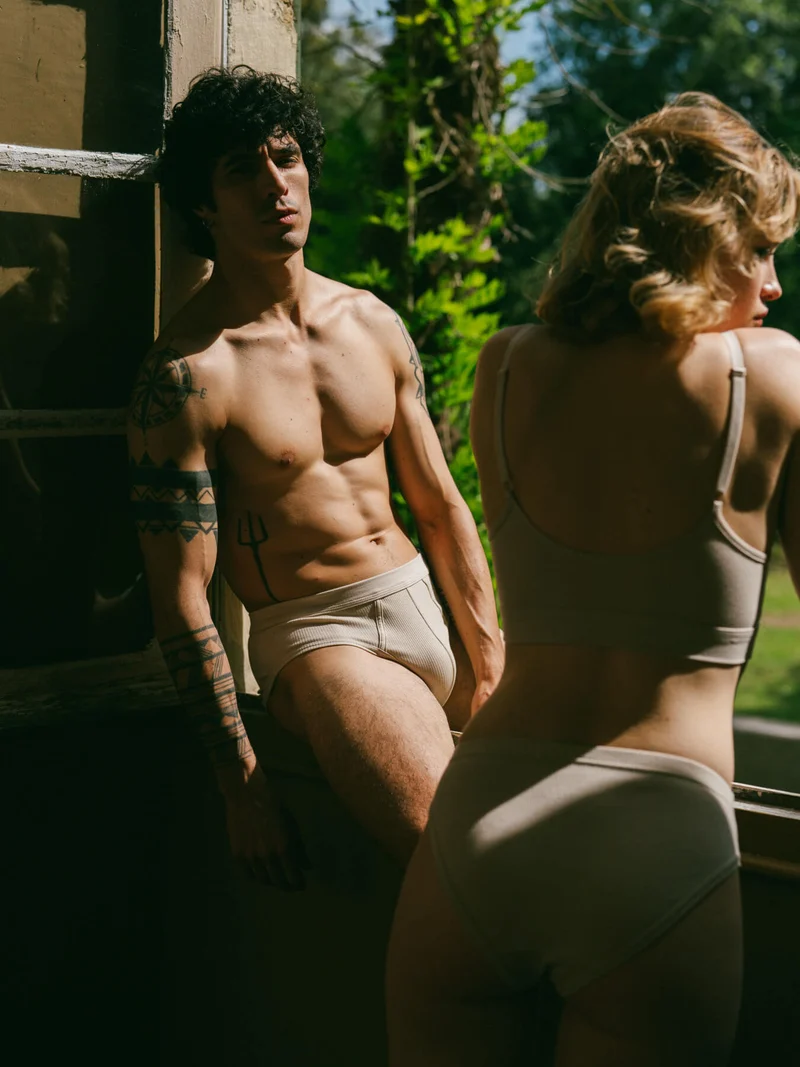 Slip côtelé homme
