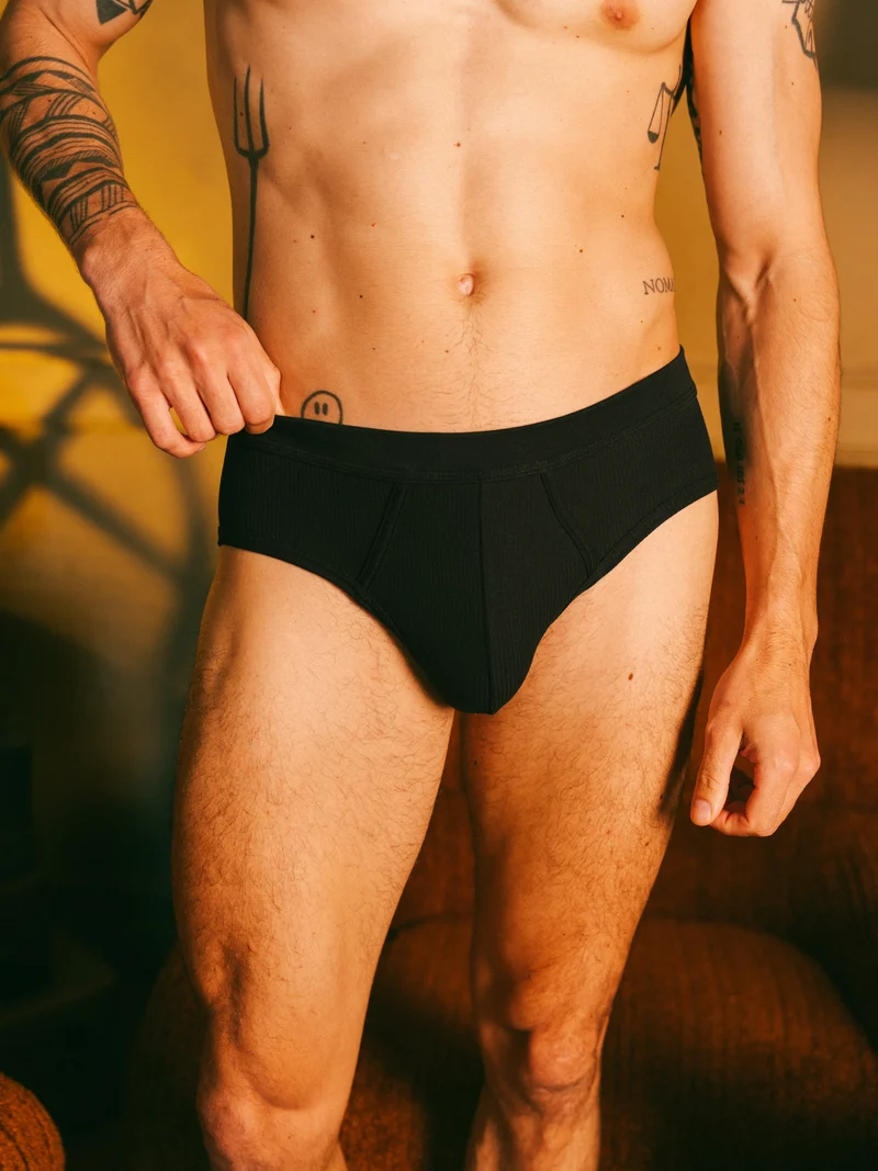 Slip côtelé homme