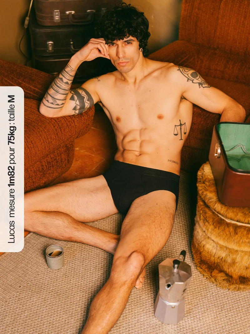 Slip côtelé homme