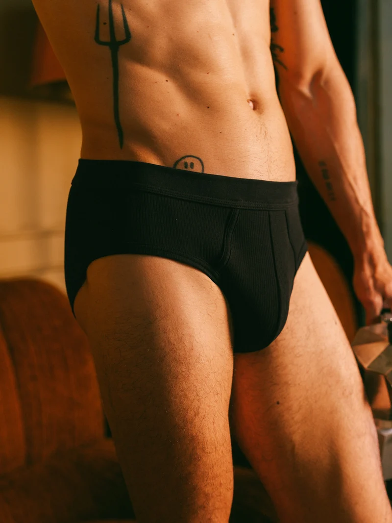 Slip côtelé homme