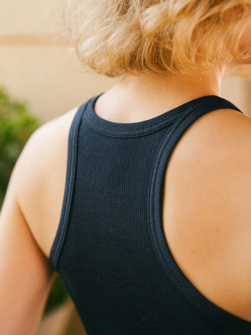 Débardeur côtelé femme