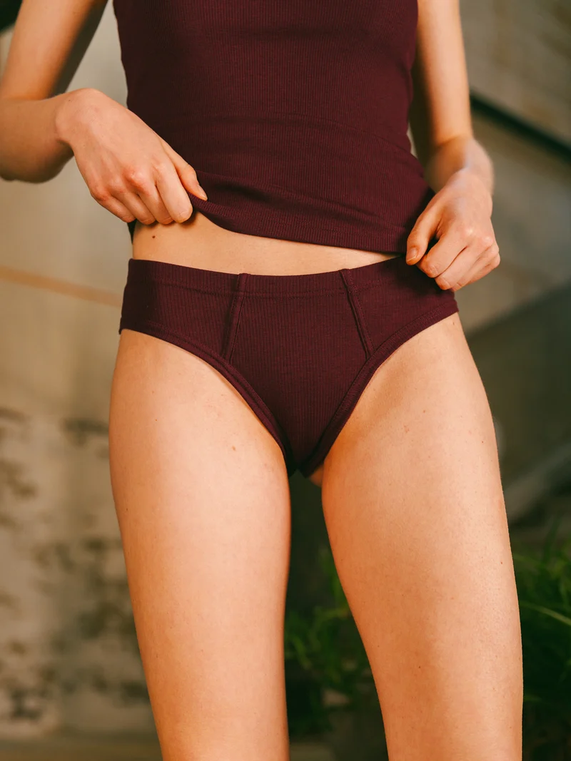 Culotte côtelée