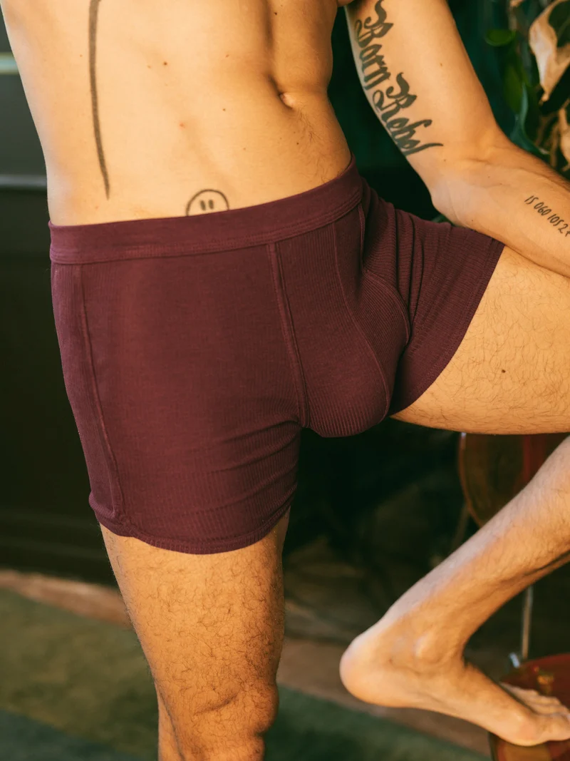 Boxer côtelé homme