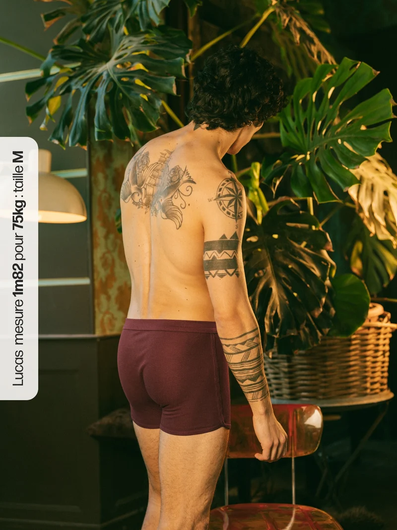 Boxer côtelé homme